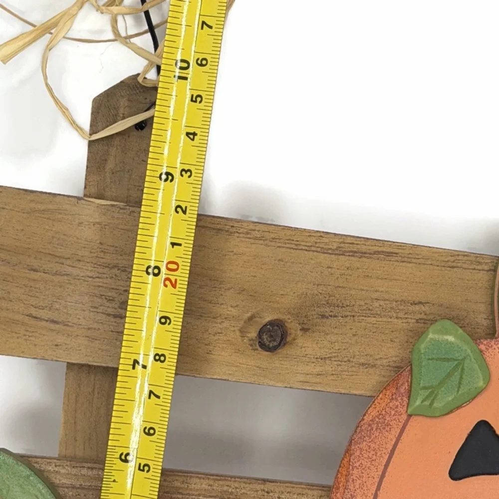 Festive Pumpkin and Bat Welcome Sign